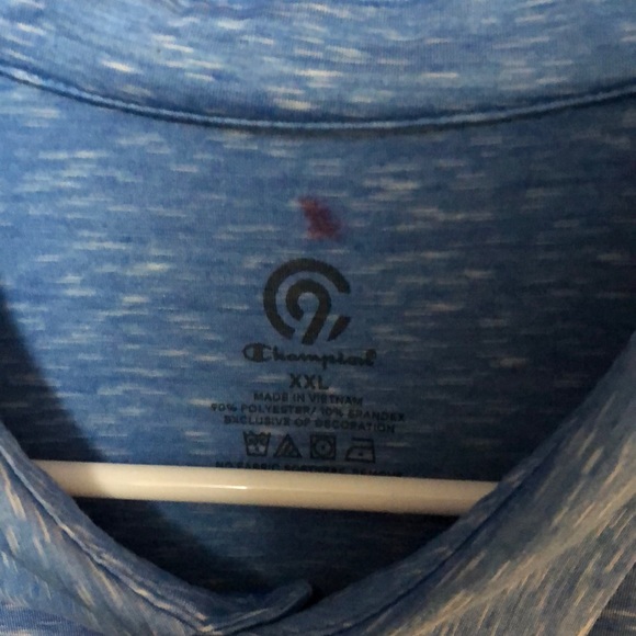 Champion light blue heather athletic polo - Picture 2 of 4